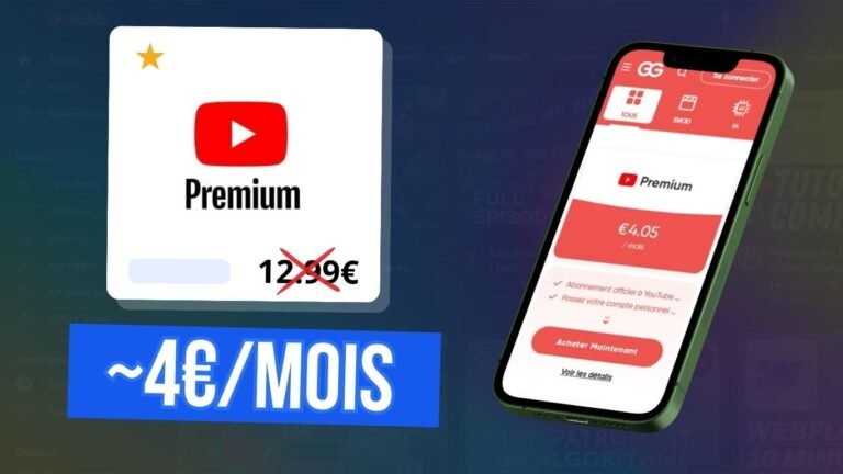 Youtube Premium pas cher sans VPN