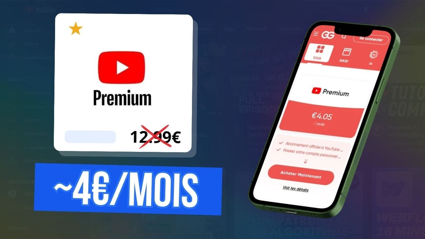 Youtube Premium pas cher sans VPN