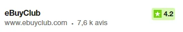 Comparatif iGraal ou eBuyClub : analyse des solutions de cashback 55 avis-ebuyclub-trustpilot