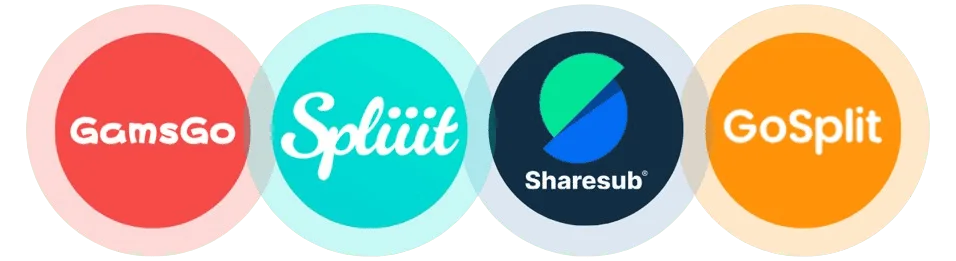 comparatif meilleur site partage abonnement -gamsgo spliiit sharesub gosplit