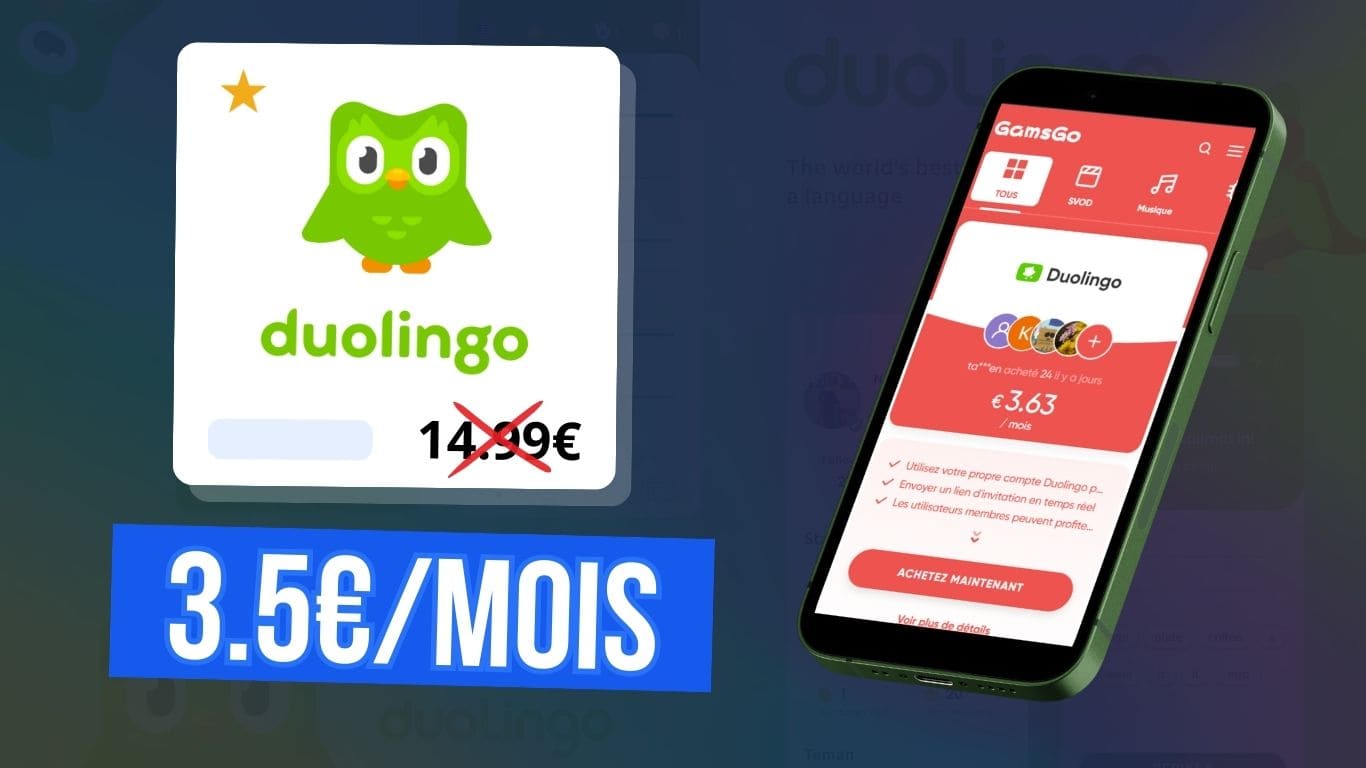 Abonnement Duolingo pas cher