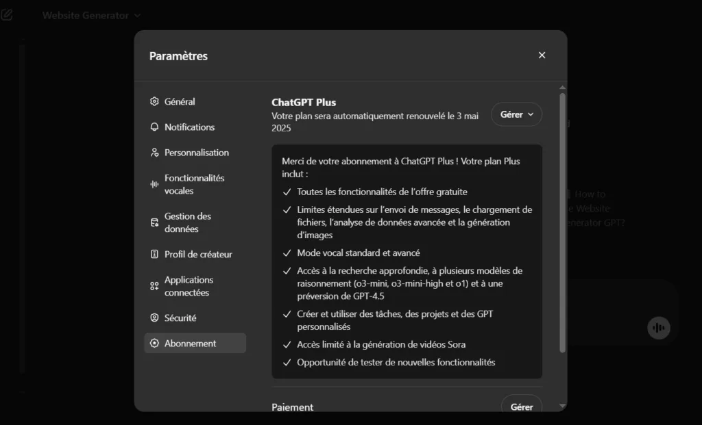 Abonnement ChatGPT Plus moins cher