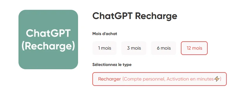 Recharge Chat GPT Plus