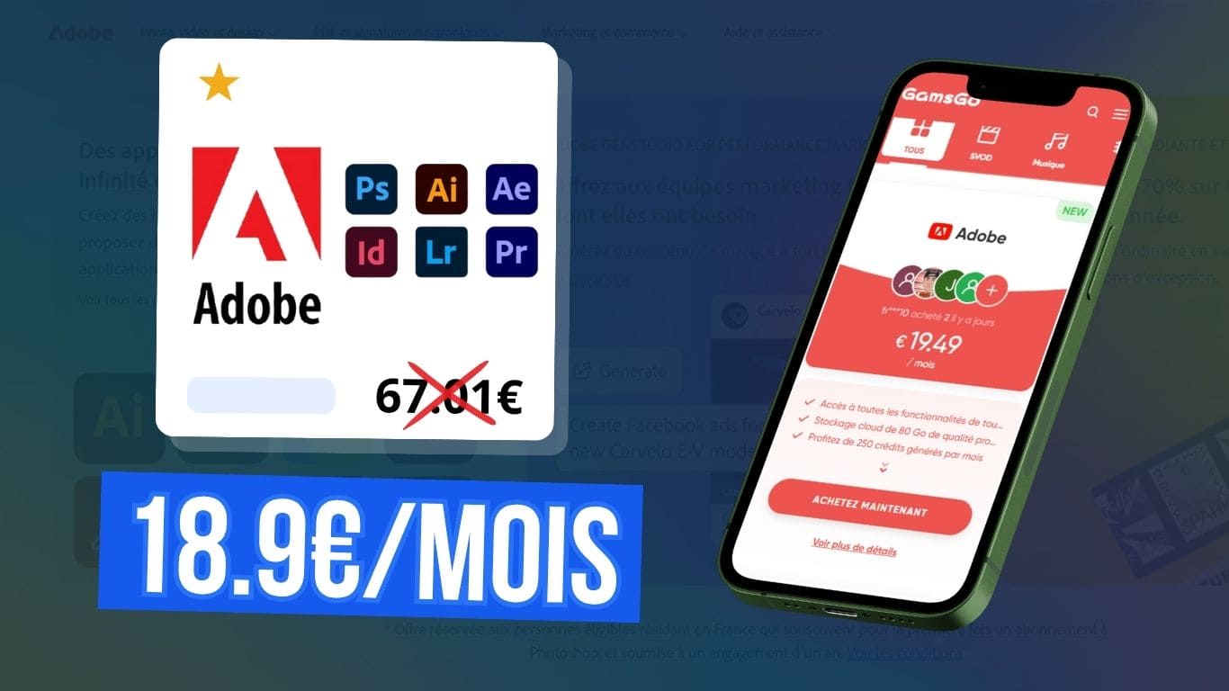 Adobe Suite más barato por 19 euros al mes