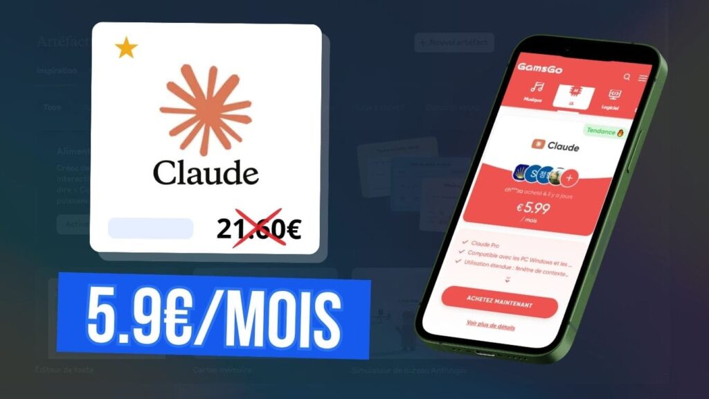 Comment avoir Claude AI moins cher dès 5,9€/mois 34 Claude AI moins cher
