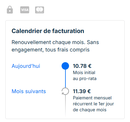 calendrier de paiement Sharesub