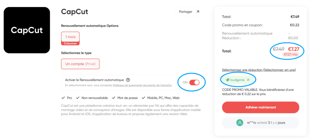 2 astuces pour avoir CapCut Pro moins cher