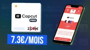 CapCut Pro moins cher
