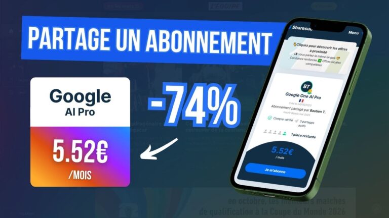 Google AI Pro - Gemini moins cher