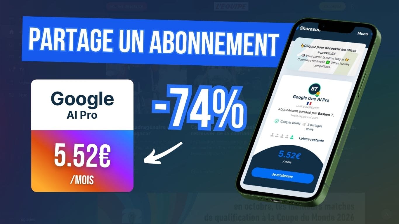 Google AI Pro - Gemini moins cher