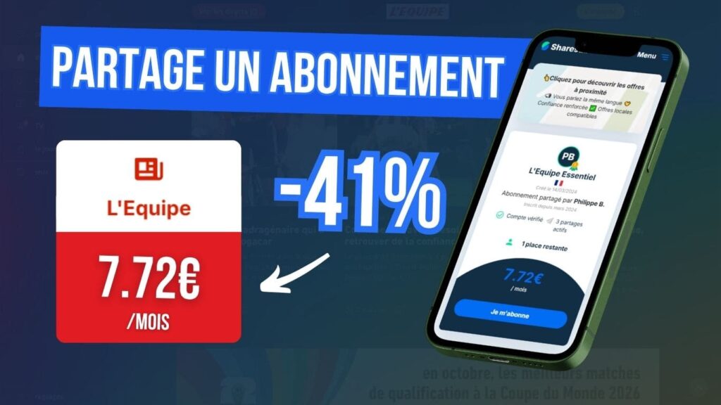 Comment avoir un abonnement à l'Équipe moins cher dès 7€/mois ? 34 Abonnement à L'Équipe moins cher