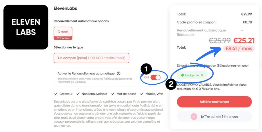 2 astuces pour économiser sur ElevenLabs