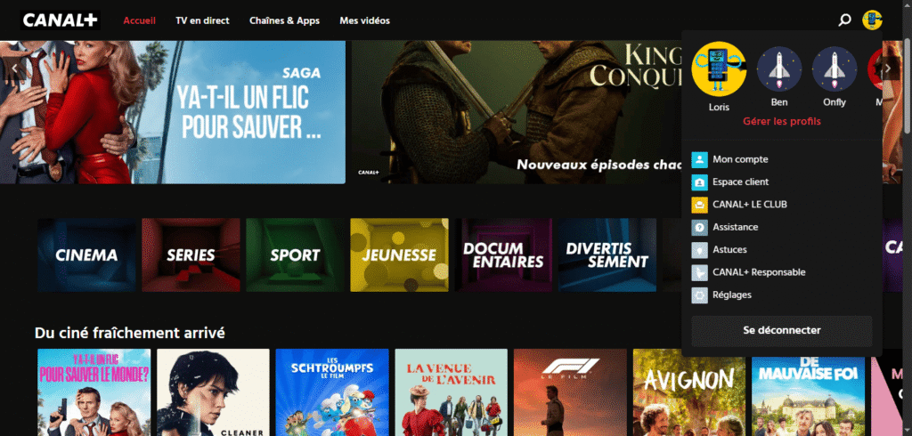 Accueil canal+