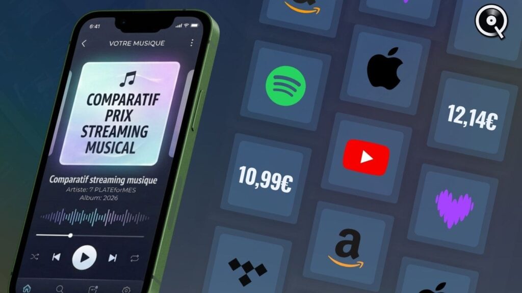 Quelle plateforme de streaming musical est la moins chère en 2026 ? 34 Applications streaming musical les moins chères